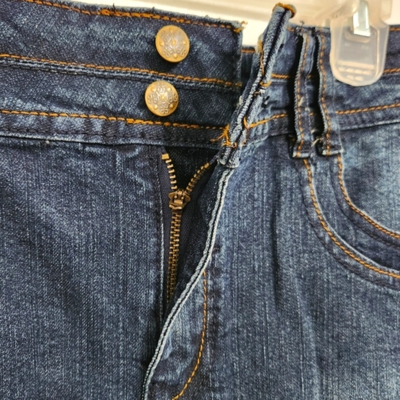 George • Faded Dark Denim Mini Skirt, size 12, NEW - Picture 3 of 4